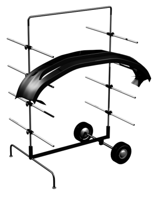 Стойка под  бамперы перекатная "Classic"Феррум 06.502/R-9007