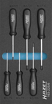 Набор отверток Torx Hazet 163-225/6